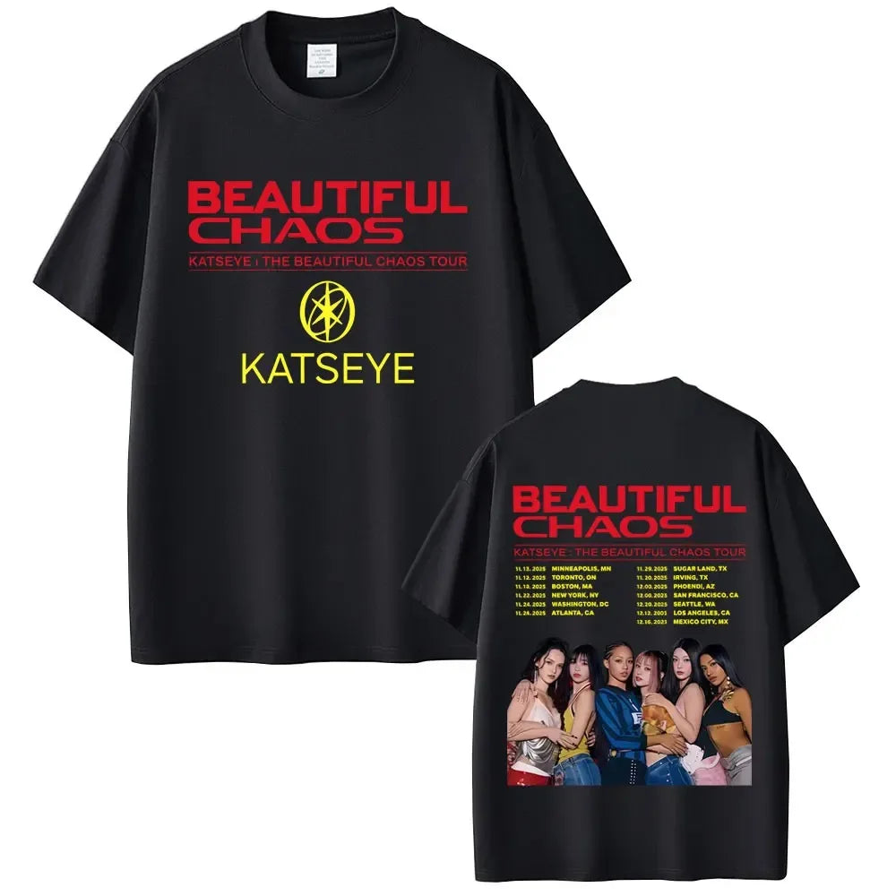 Katseye T-shirt Beautiful Chaos Edition Fan Tee