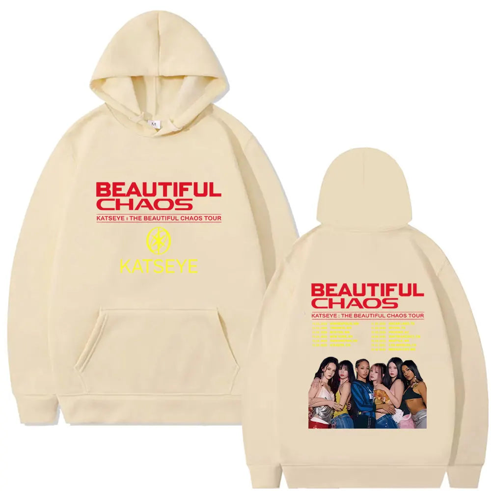 Global Girl Group Katseye Beautiful Chaos Tour 2025 Hoodie