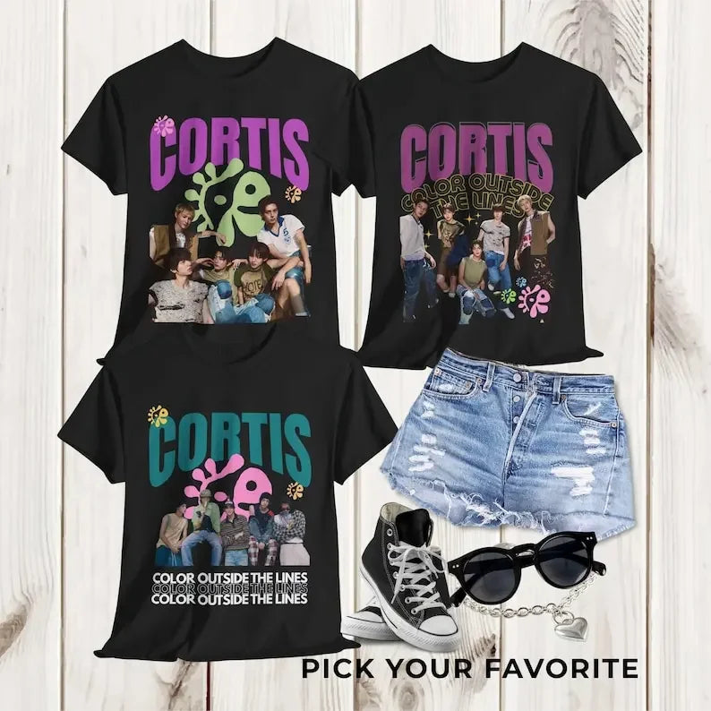 Kpop Cortis Cartoon Graphic Tee