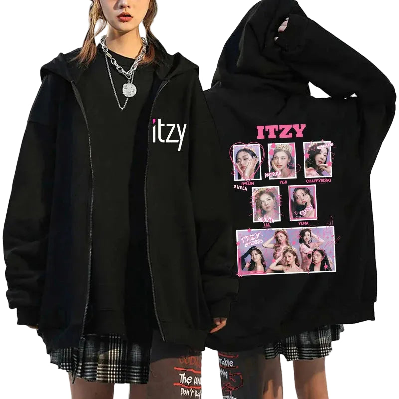Itzy Oversized Graphic Jacket