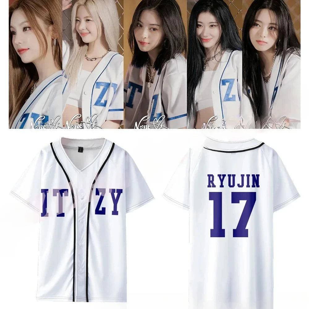 ITZY Baseball Jersey T-shirt