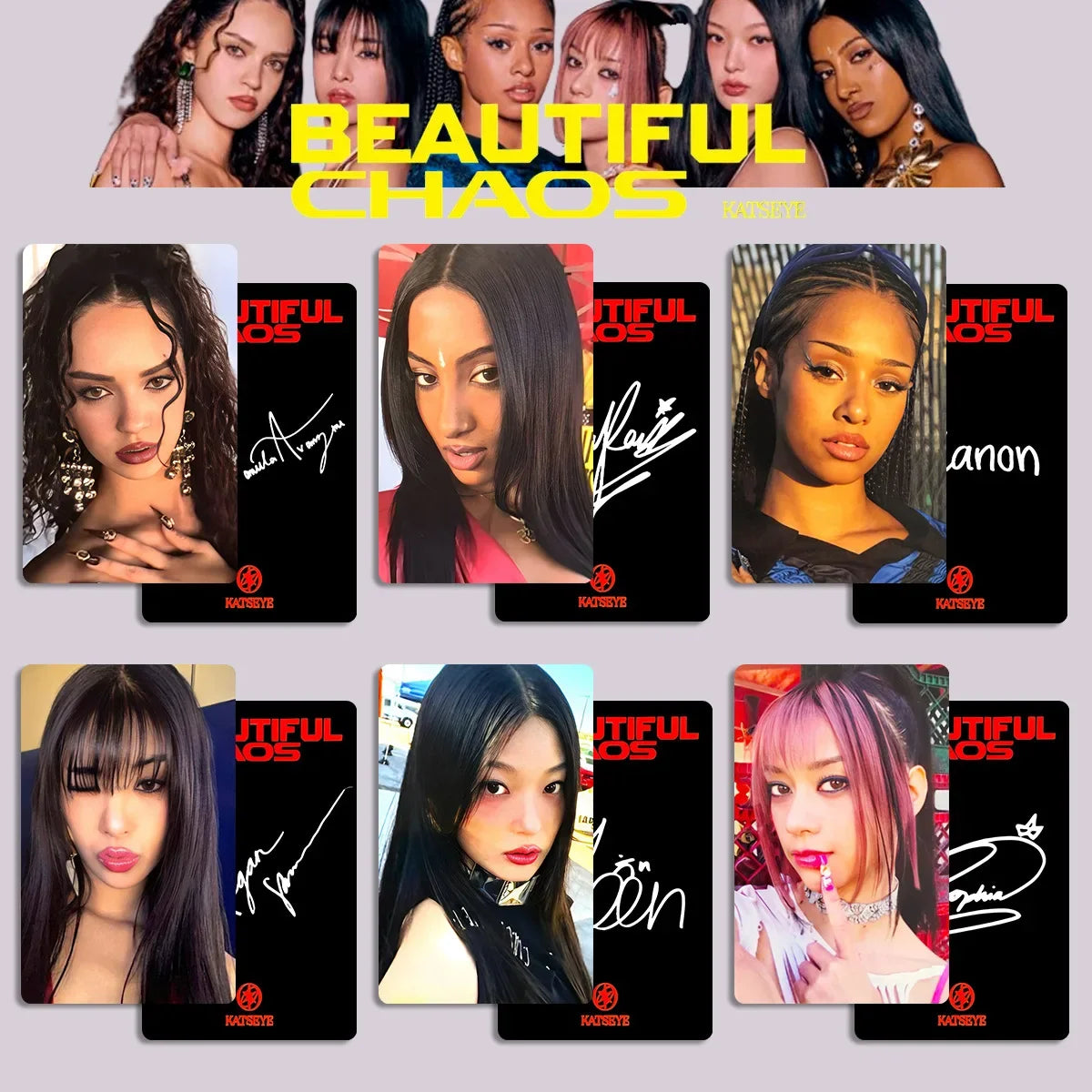 KATSEYE “Beautiful Chaos” Photocard Set 6PCS