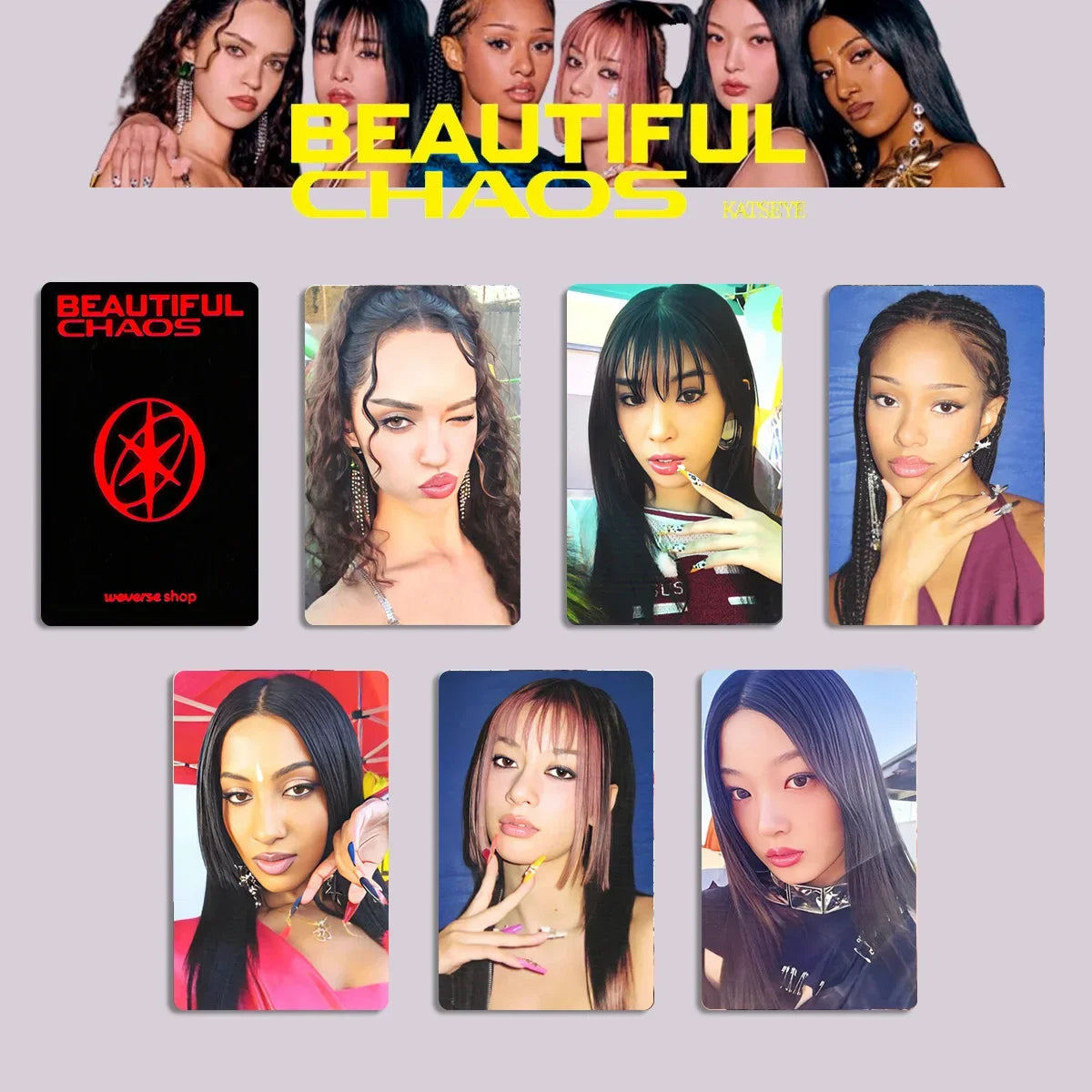 KATSEYE “Beautiful Chaos” Photocard Set 6PCS