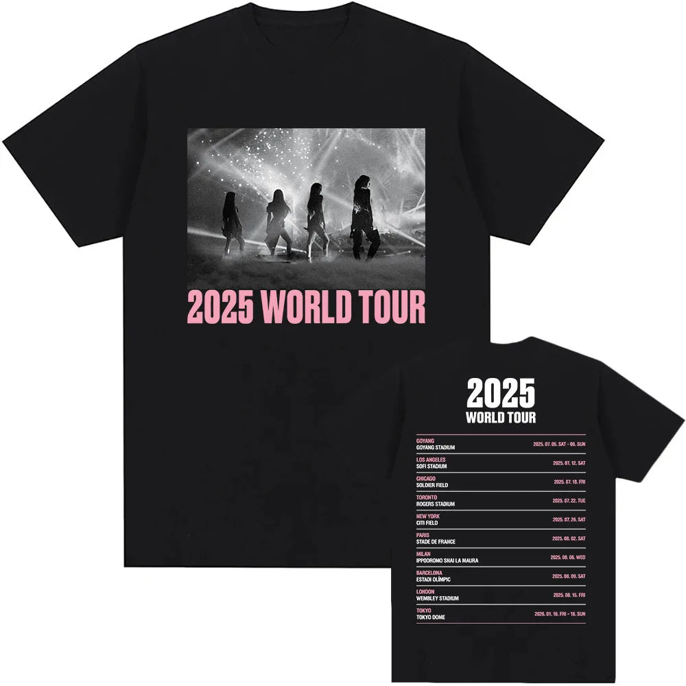 K-pop Girl Group Blackpink World Tour 2025 T-shirt
