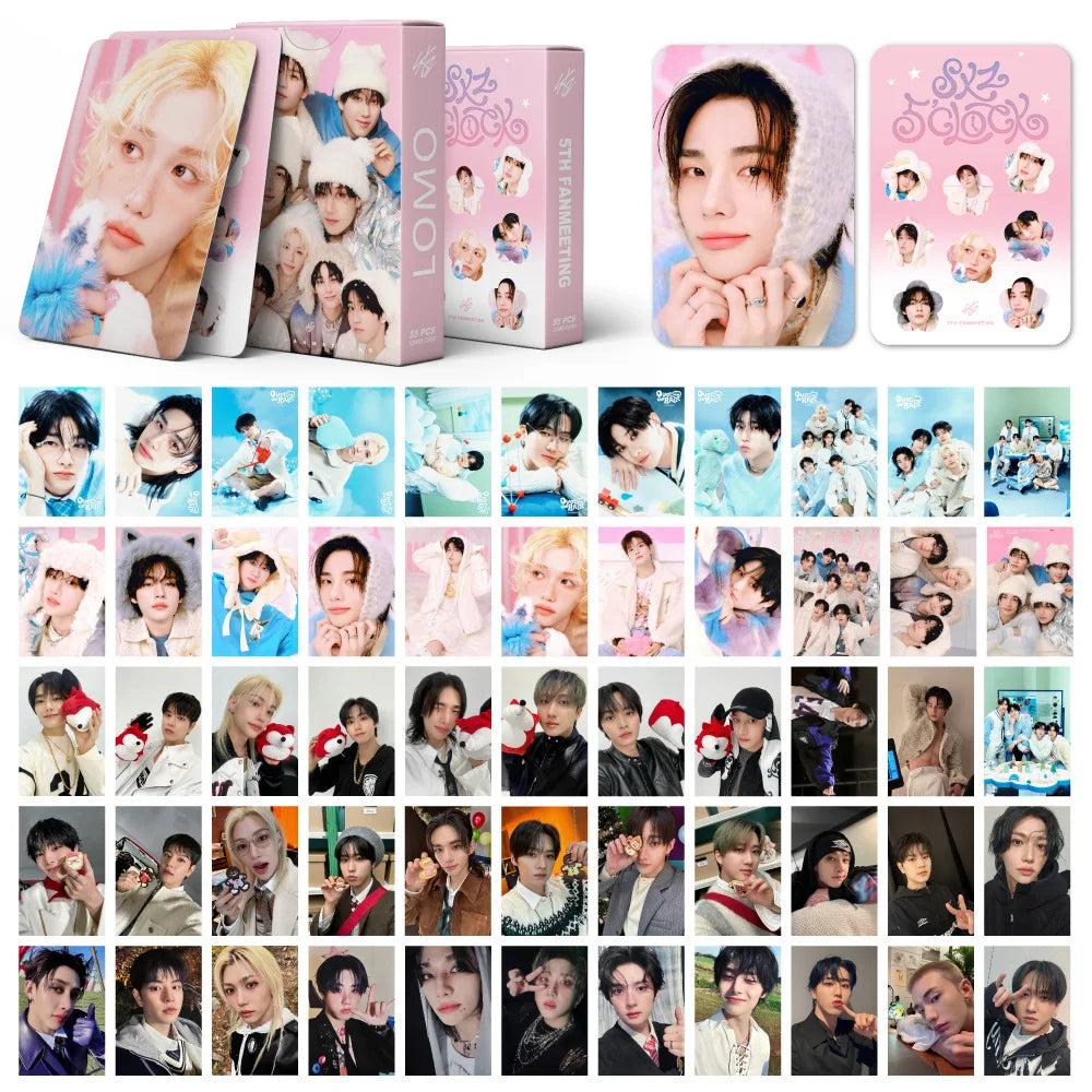 Kpop Boy Group Stray Kids Photocard 55Pcs