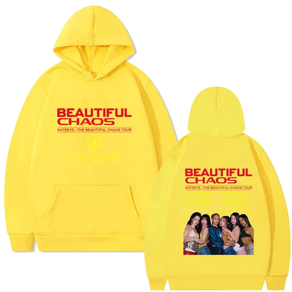 Global Girl Group Katseye Beautiful Chaos Tour 2025 Hoodie