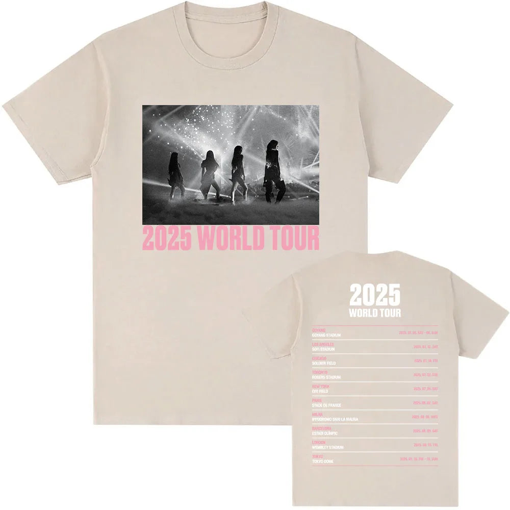 K-pop Girl Group Blackpink World Tour 2025 T-shirt