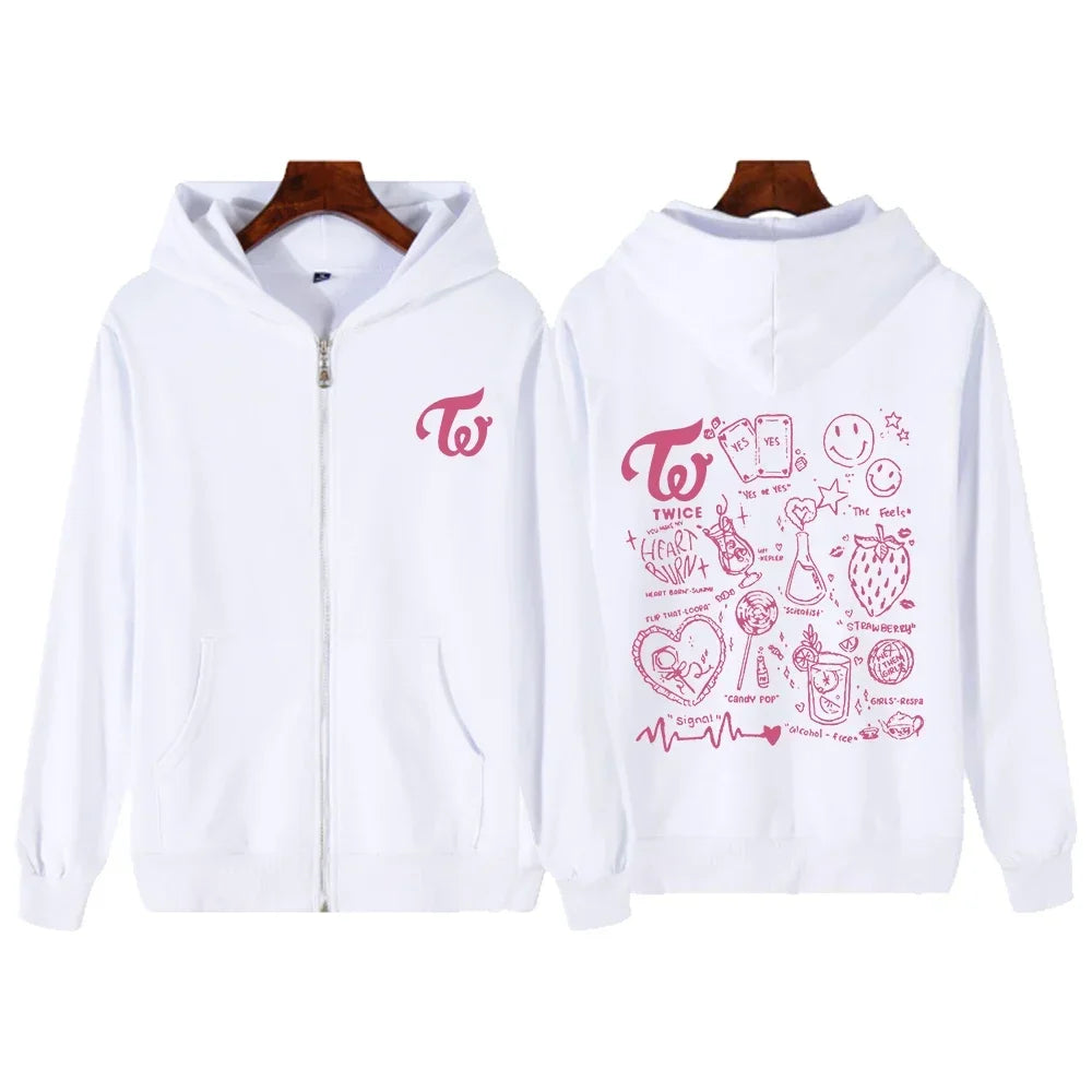 TWICE Aesthetic Zip Hoodie