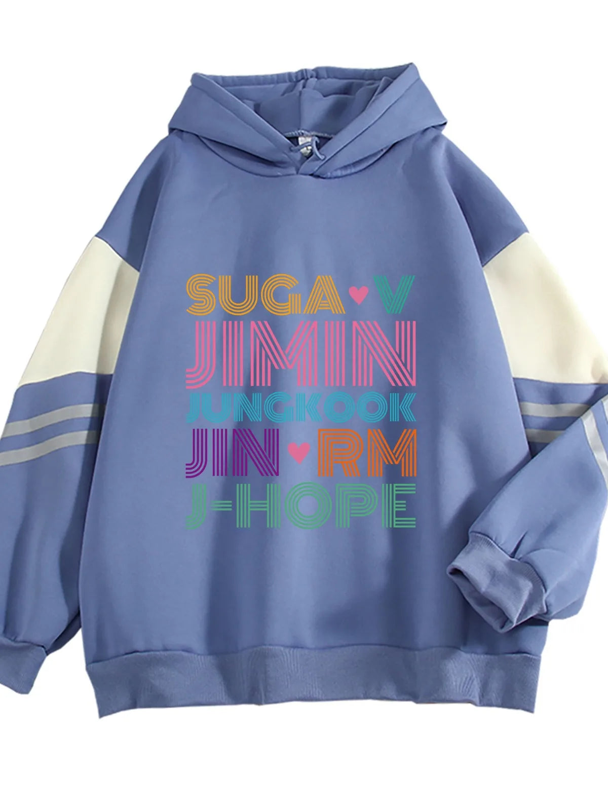 BTS Members Color Names Oversized Hoodie