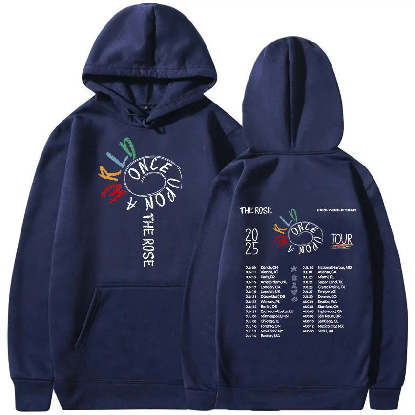 Kpop Boy Group The Rose Once Upon AWRLD World Tour 2025 Hoodie