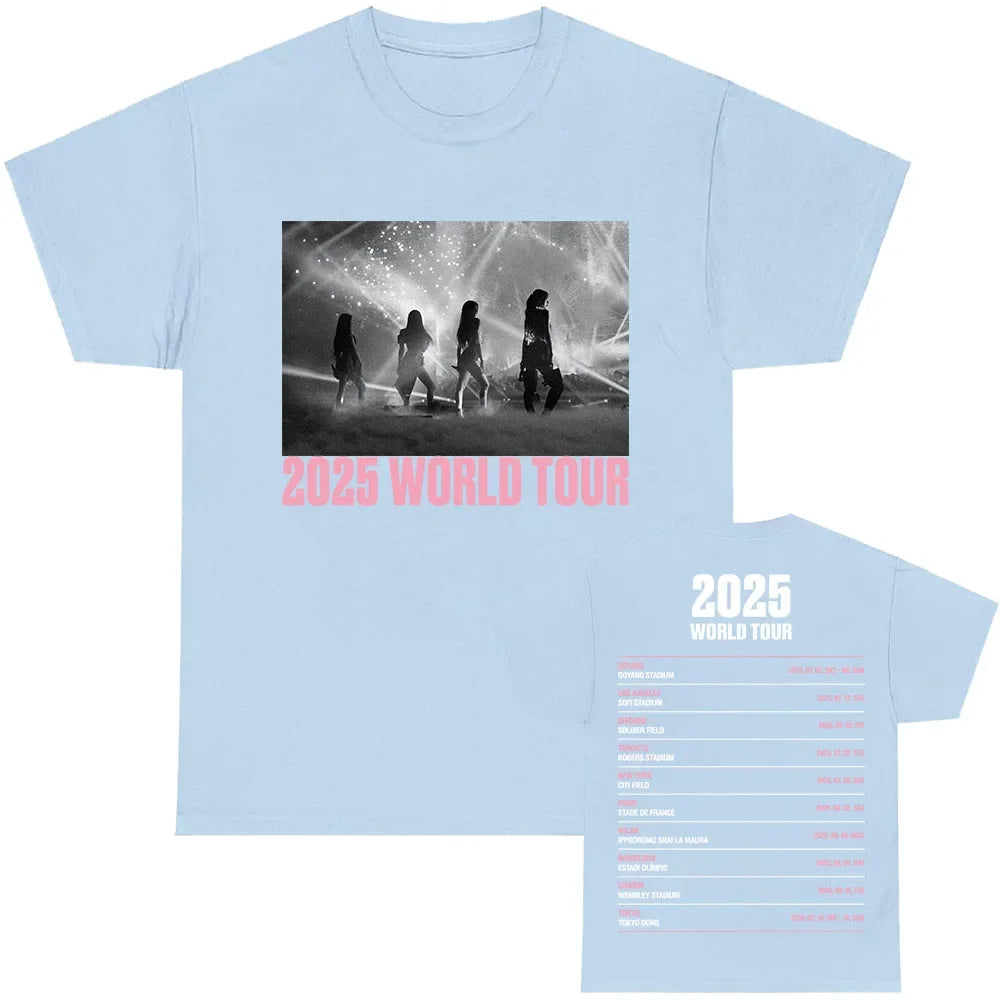 K-pop Girl Group Blackpink World Tour 2025 T-shirt