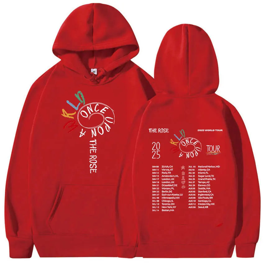 Kpop Boy Group The Rose Once Upon AWRLD World Tour 2025 Hoodie
