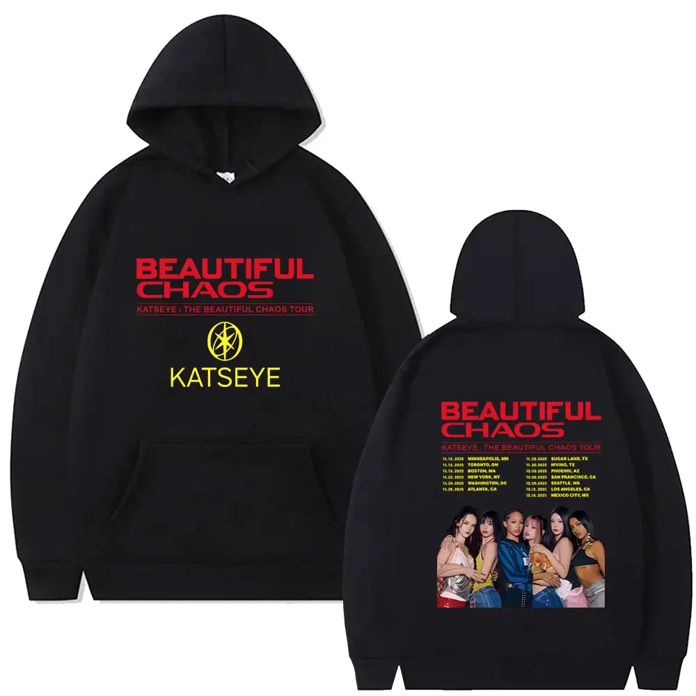 Global Girl Group Katseye Beautiful Chaos Tour 2025 Hoodie