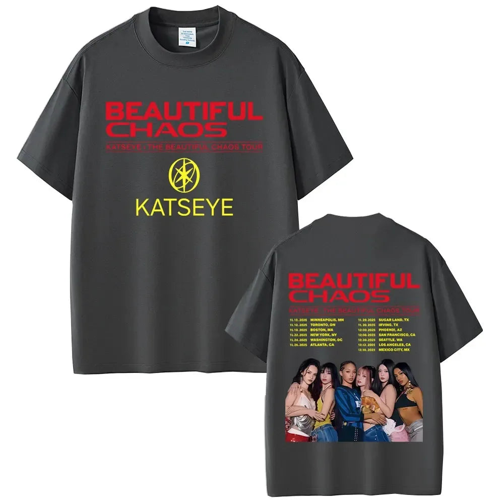 Katseye T-shirt Beautiful Chaos Edition Fan Tee