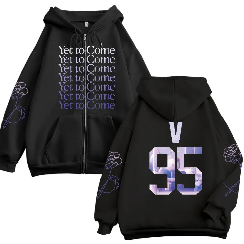 BTS Member Number Zip Hoodie