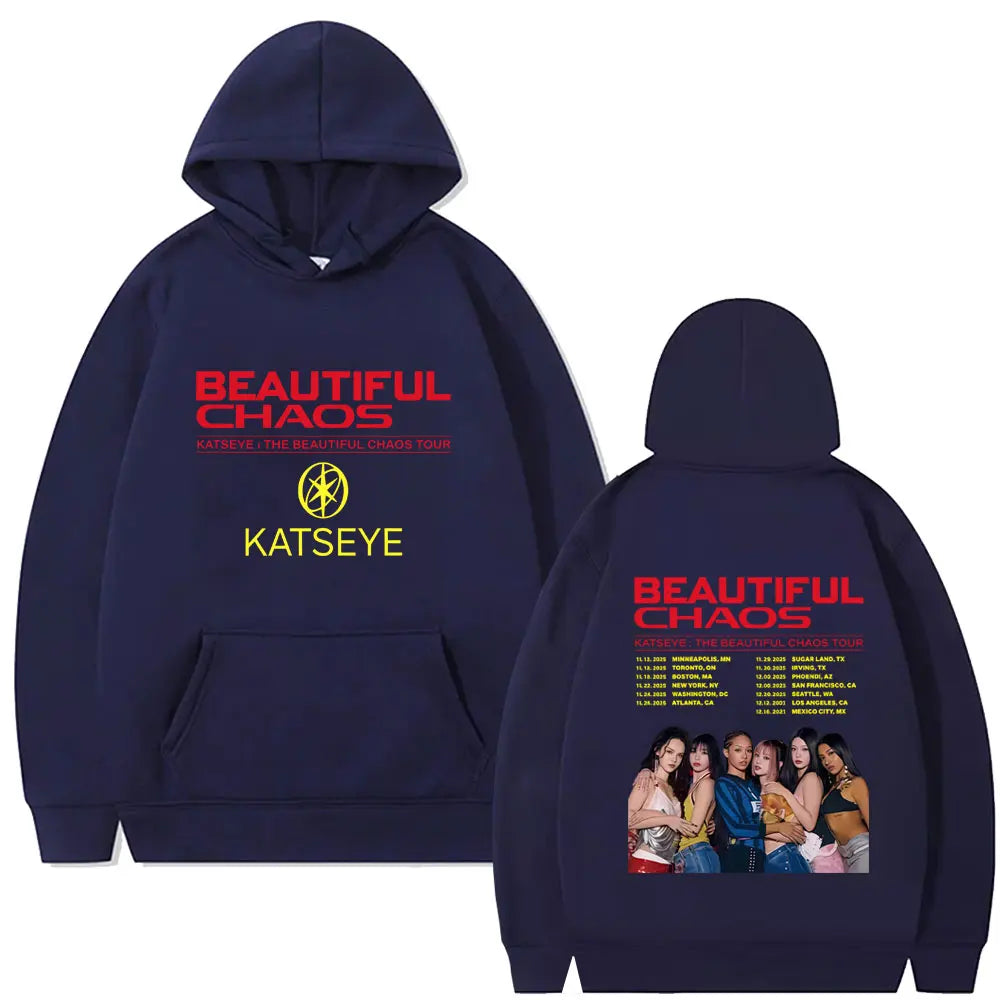 Global Girl Group Katseye Beautiful Chaos Tour 2025 Hoodie