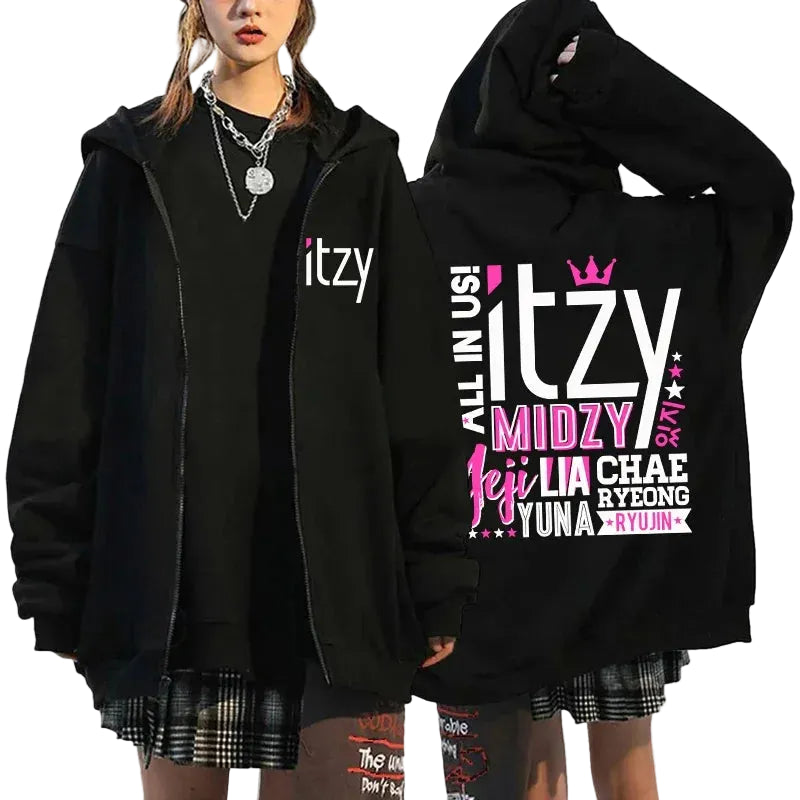 Itzy Oversized Graphic Jacket