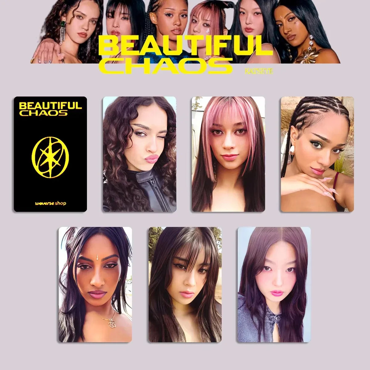 KATSEYE “Beautiful Chaos” Photocard Set 6PCS