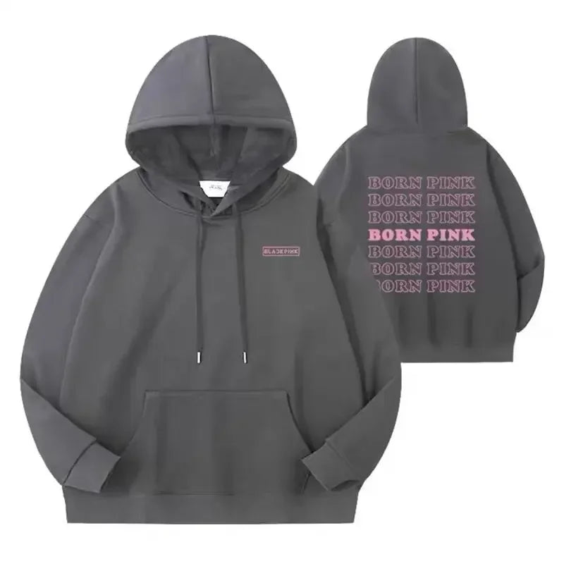 Kpop Girl Group Blackpink Born Pink Tour Hoodie