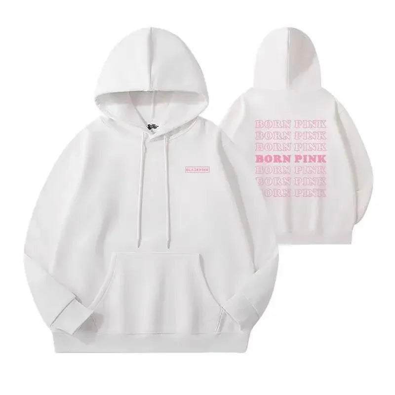 Kpop Girl Group Blackpink Born Pink Tour Hoodie