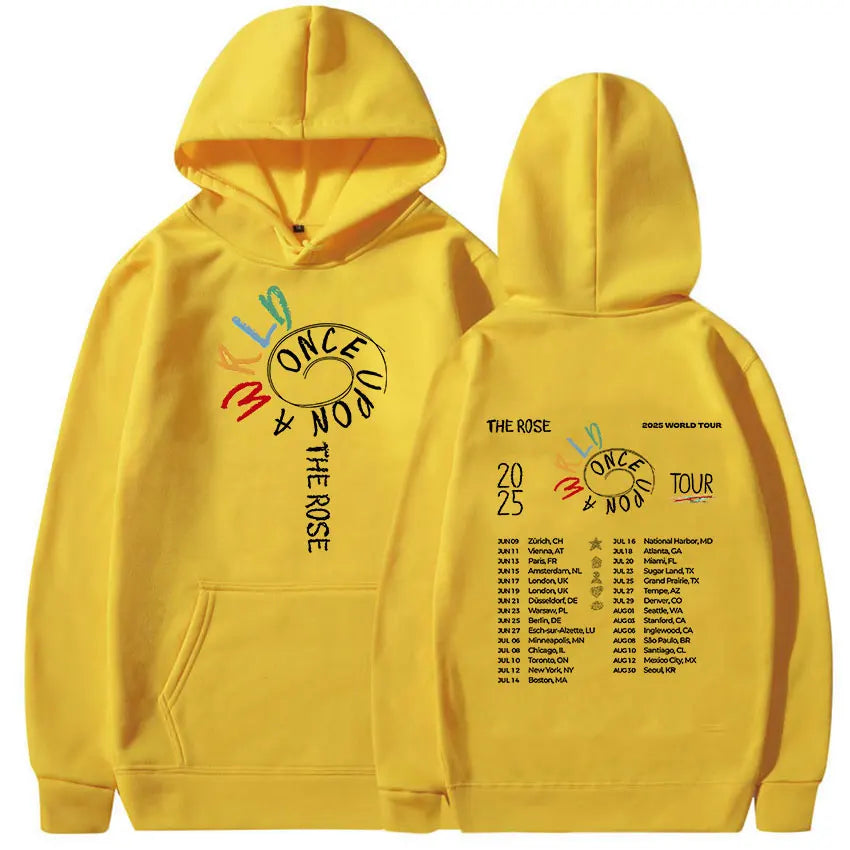 Kpop Boy Group The Rose Once Upon AWRLD World Tour 2025 Hoodie
