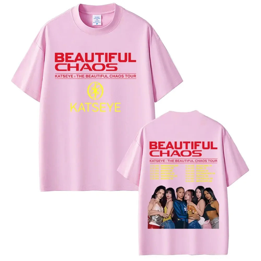 Katseye T-shirt Beautiful Chaos Edition Fan Tee