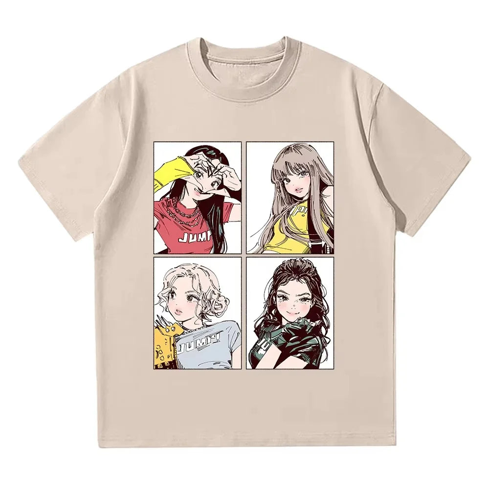 Blackpink Anime Style Graphic Tee