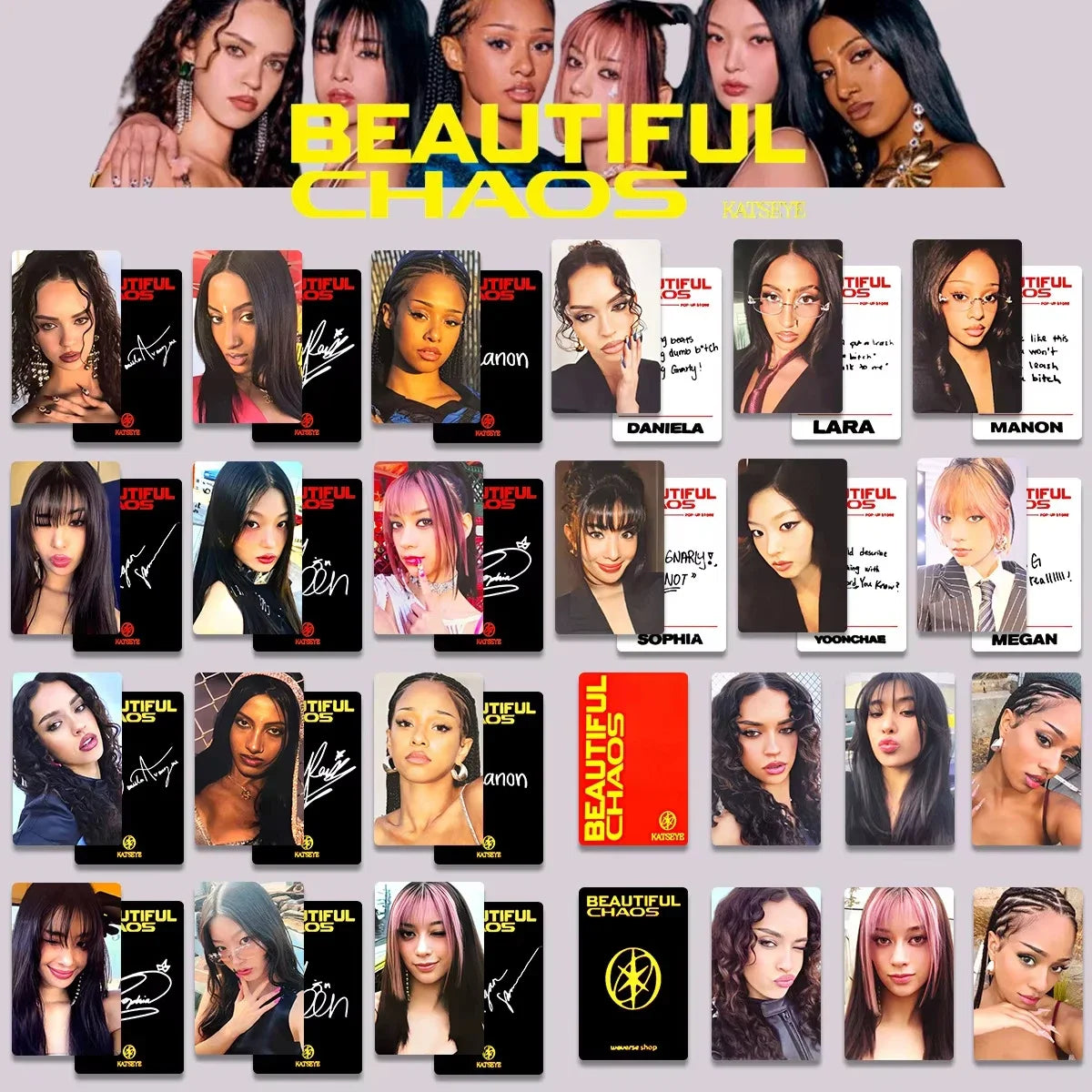 KATSEYE “Beautiful Chaos” Photocard Set 6PCS