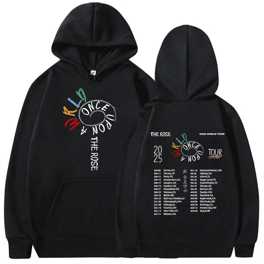 Kpop Boy Group The Rose Once Upon AWRLD World Tour 2025 Hoodie