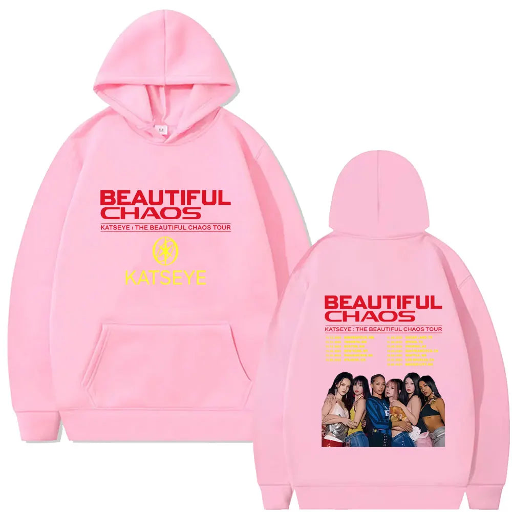 Global Girl Group Katseye Beautiful Chaos Tour 2025 Hoodie