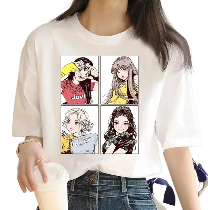 Blackpink Anime Style Graphic Tee