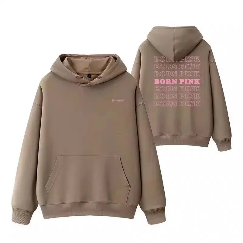 Kpop Girl Group Blackpink Born Pink Tour Hoodie