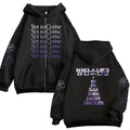 BTS Member Number Zip Hoodie
