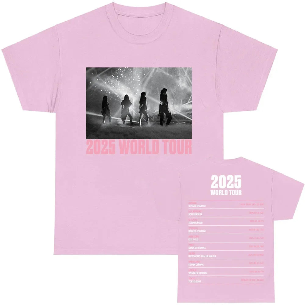 K-pop Girl Group Blackpink World Tour 2025 T-shirt