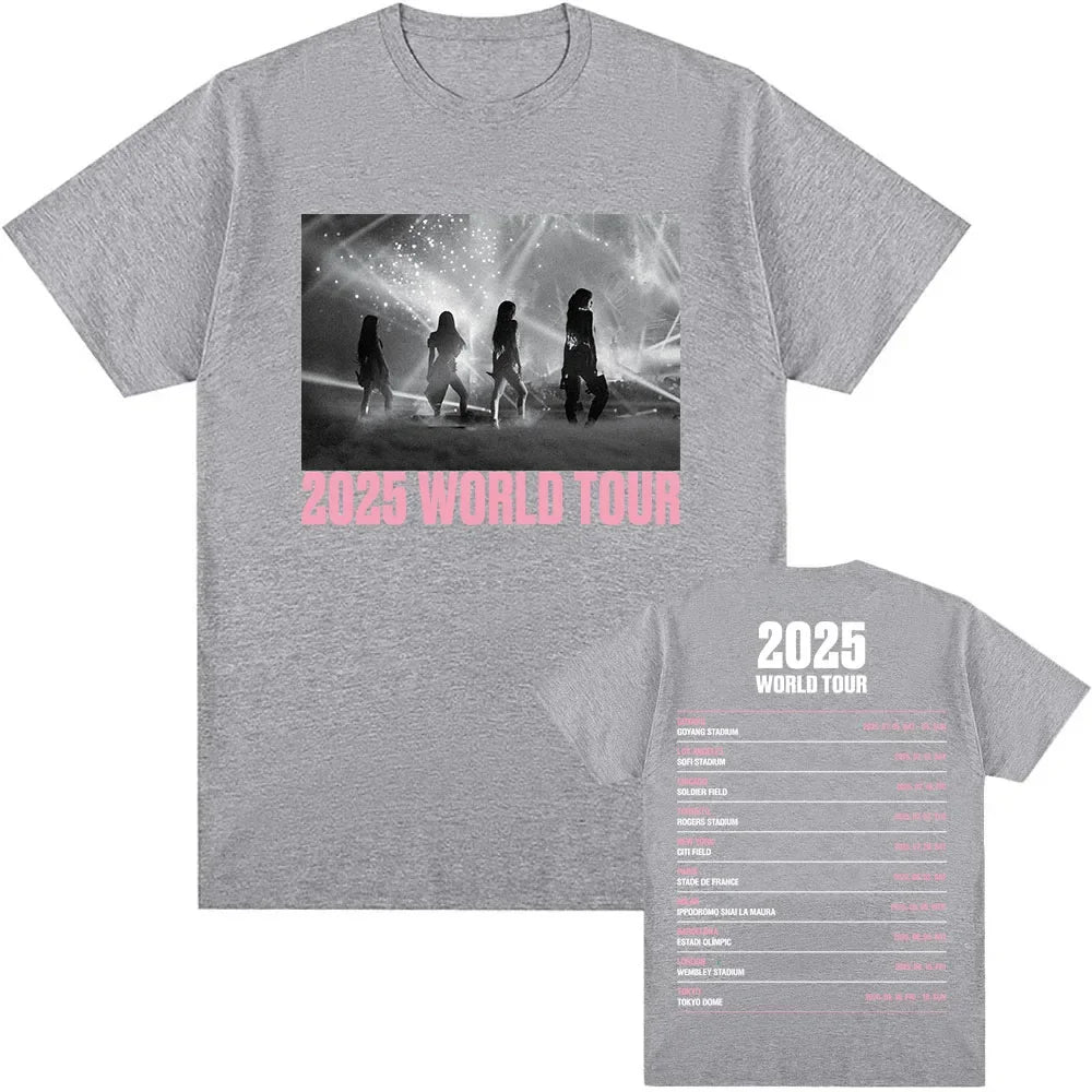 K-pop Girl Group Blackpink World Tour 2025 T-shirt