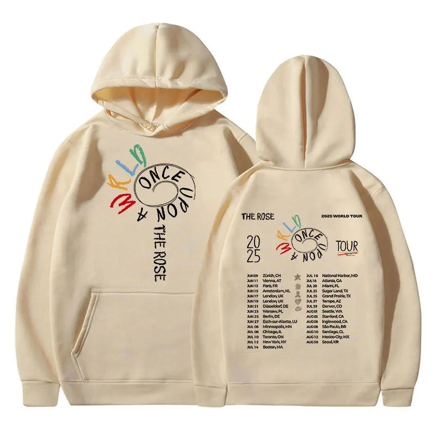 Kpop Boy Group The Rose Once Upon AWRLD World Tour 2025 Hoodie