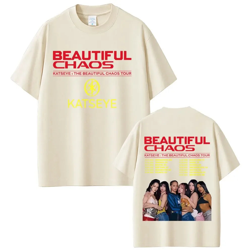 Katseye T-shirt Beautiful Chaos Edition Fan Tee